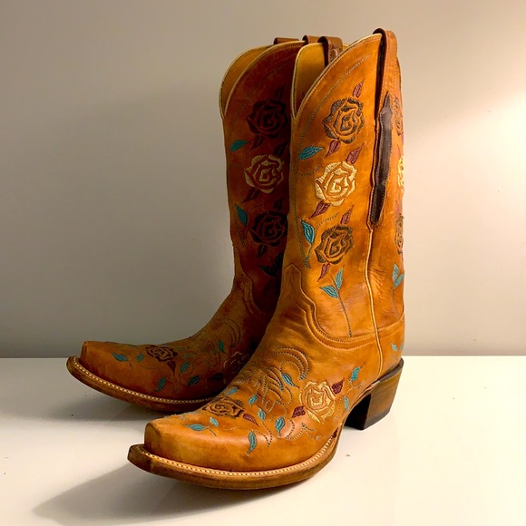 Women’s Hand Embroidered Lucchese Classic Size 8.5 US (39 EU) Cowboy Boots - Picture 4 of 12